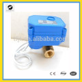 8mm brass electric motor ball valve with 3-6V,12V,24V work voltage for HVAC,Fan coil system